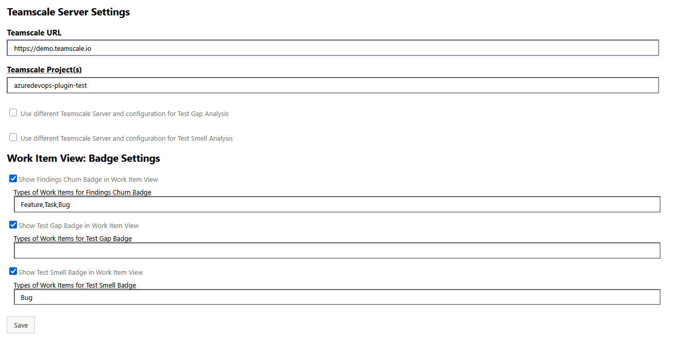 Project Settings